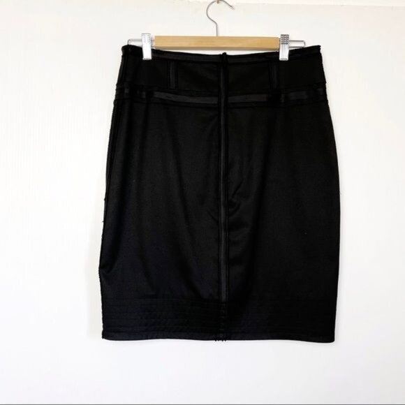 Robert Rodriguez ribbon trimmed pencil skirt Black color Size 10 - Picture 2 of 10